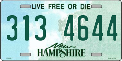 NH license plate 3134644