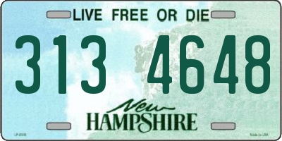 NH license plate 3134648