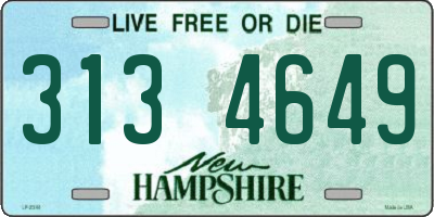 NH license plate 3134649