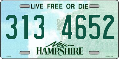 NH license plate 3134652