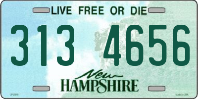NH license plate 3134656