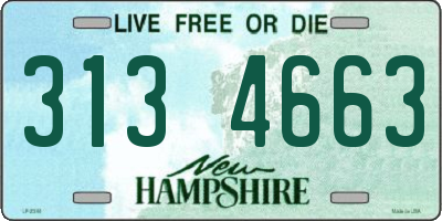 NH license plate 3134663