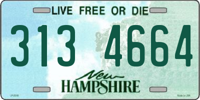 NH license plate 3134664