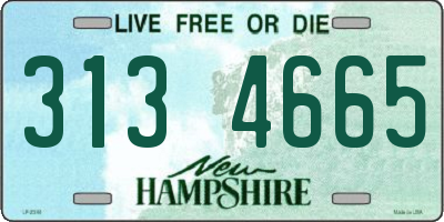 NH license plate 3134665