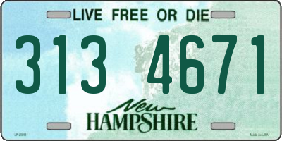 NH license plate 3134671