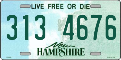 NH license plate 3134676
