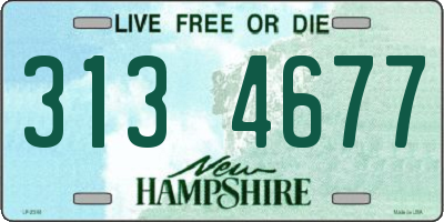 NH license plate 3134677