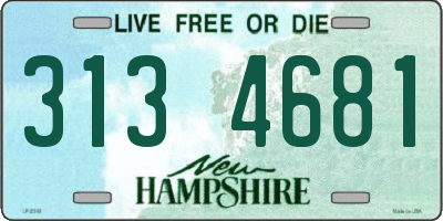 NH license plate 3134681