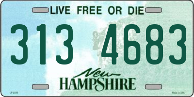 NH license plate 3134683