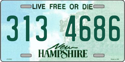 NH license plate 3134686