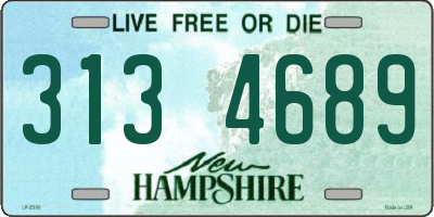 NH license plate 3134689