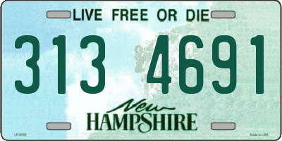 NH license plate 3134691
