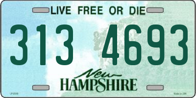 NH license plate 3134693