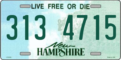 NH license plate 3134715