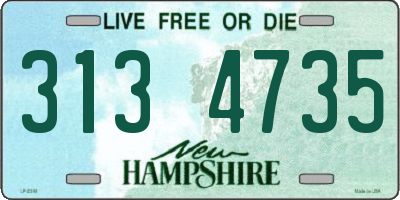 NH license plate 3134735