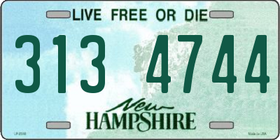 NH license plate 3134744