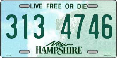 NH license plate 3134746