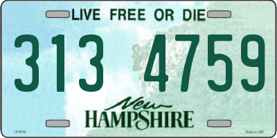 NH license plate 3134759