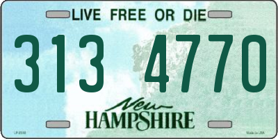 NH license plate 3134770