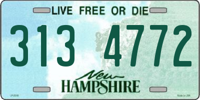 NH license plate 3134772