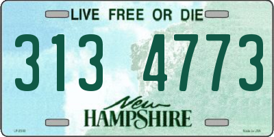 NH license plate 3134773
