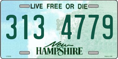 NH license plate 3134779