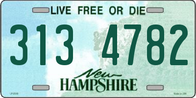 NH license plate 3134782