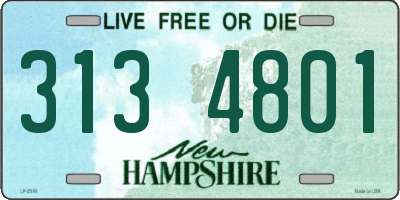NH license plate 3134801