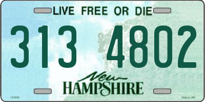 NH license plate 3134802