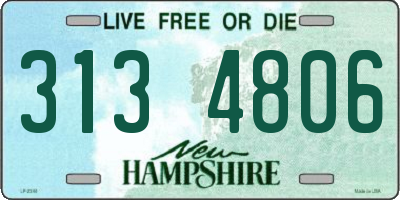 NH license plate 3134806