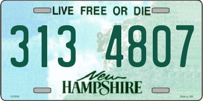 NH license plate 3134807