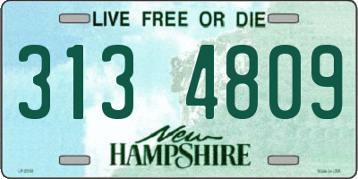 NH license plate 3134809