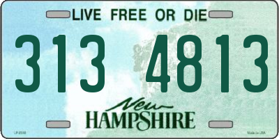 NH license plate 3134813