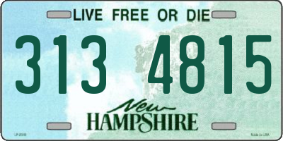 NH license plate 3134815