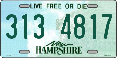 NH license plate 3134817