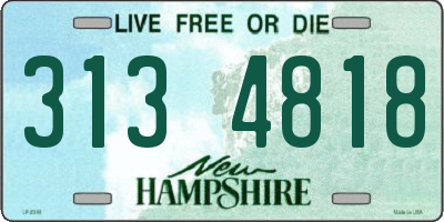 NH license plate 3134818