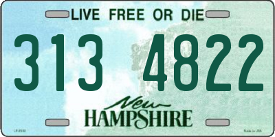 NH license plate 3134822