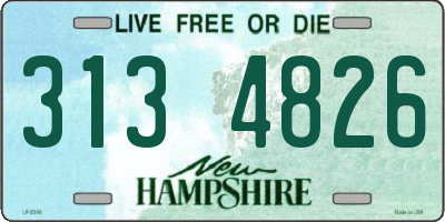 NH license plate 3134826