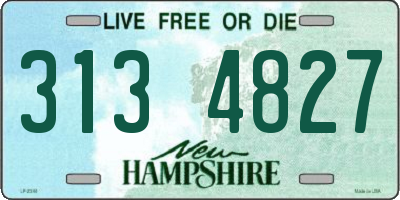 NH license plate 3134827