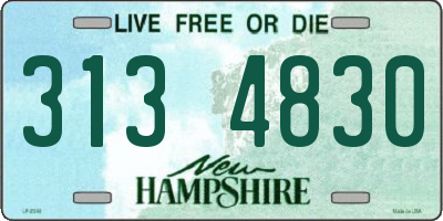 NH license plate 3134830