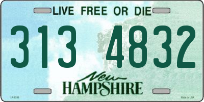 NH license plate 3134832