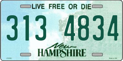 NH license plate 3134834