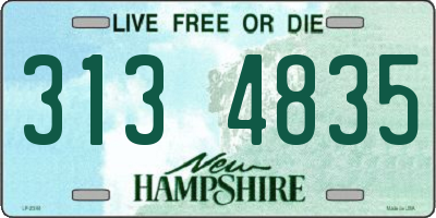 NH license plate 3134835