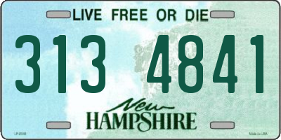 NH license plate 3134841