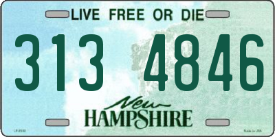 NH license plate 3134846