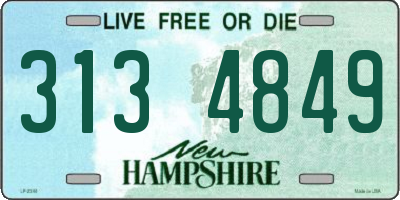 NH license plate 3134849