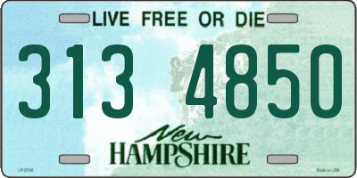 NH license plate 3134850