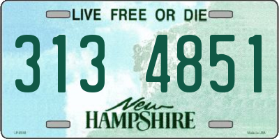 NH license plate 3134851