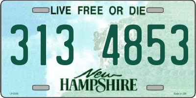 NH license plate 3134853