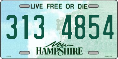 NH license plate 3134854